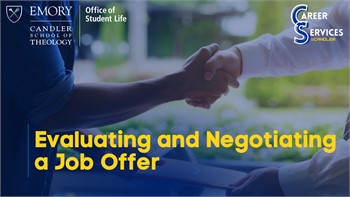 Evaluating and Negotiating a Job Offer
